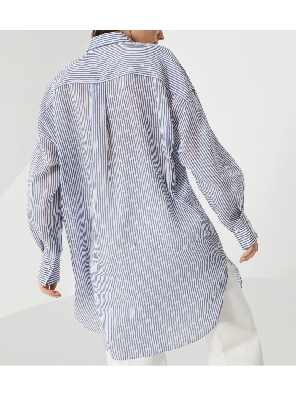 BRUNELLO CUCINELLI Striped Linen Shirt for Women - SS25 Collection