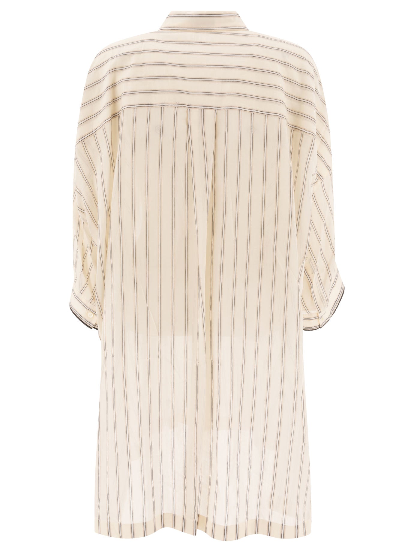 BRUNELLO CUCINELLI Elegant Women's Shirt with Unique Chain Detail