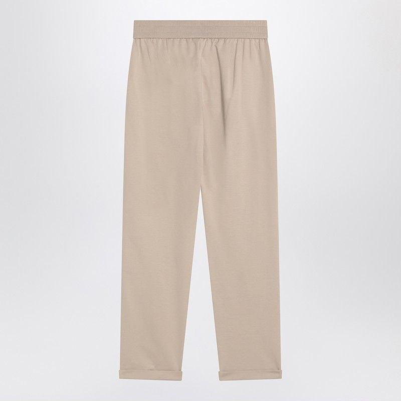 BRUNELLO CUCINELLI Cotton Joggers with Elasticized Waist and Drawstring
