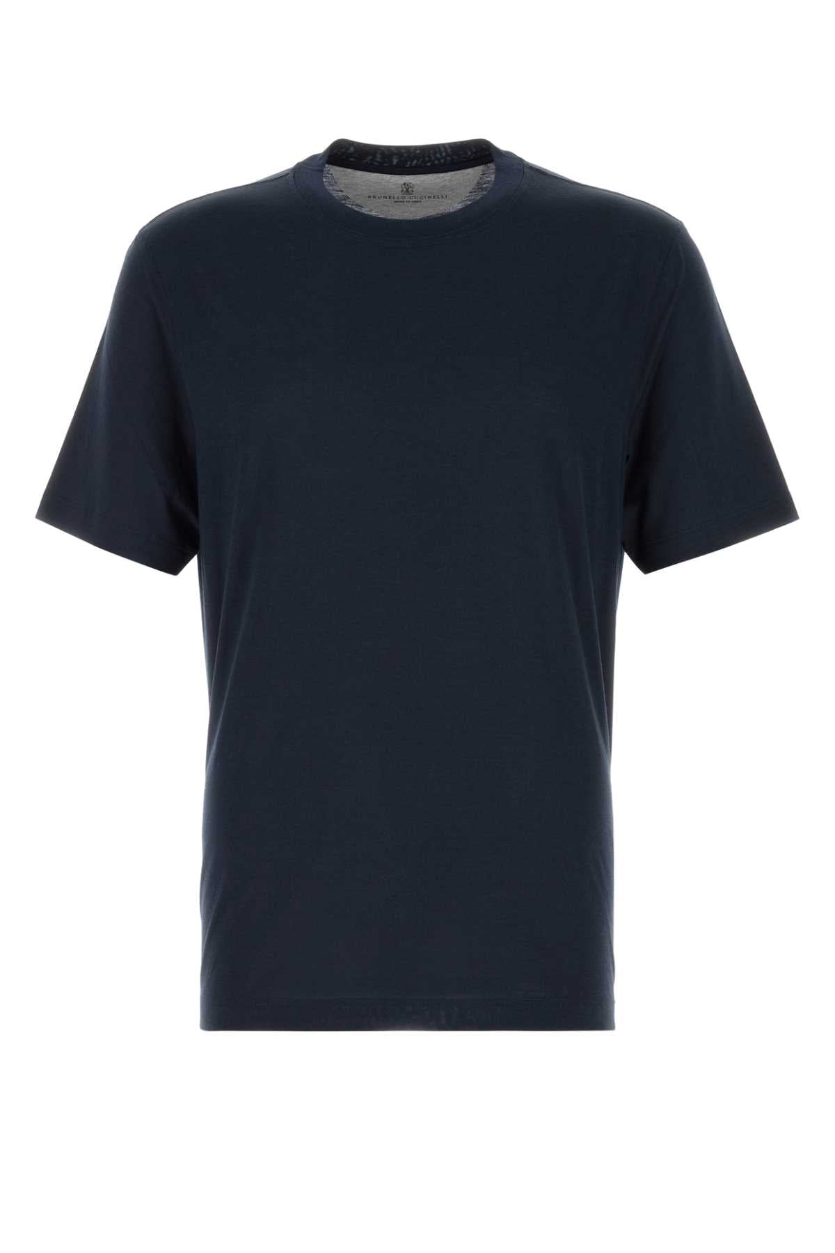 BRUNELLO CUCINELLI Silk Blend T-Shirt for Men - Fall/Winter 2025