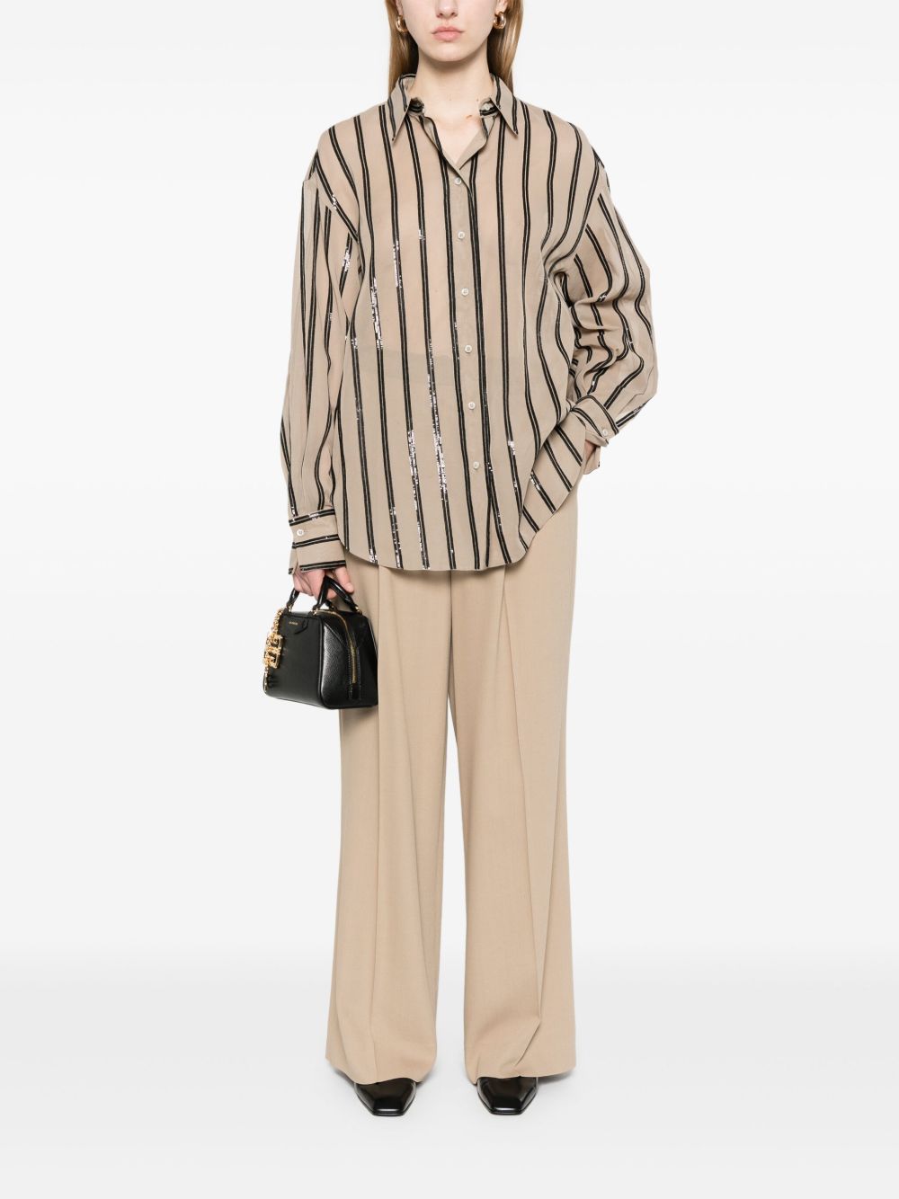 BRUNELLO CUCINELLI Striped Cotton Shirt for Women