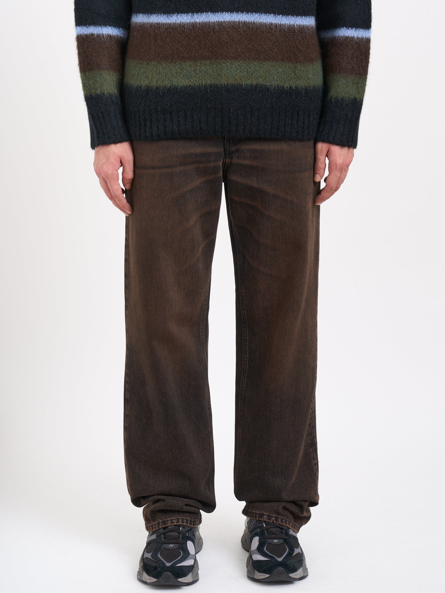 HAIKURE Men's Straight Leg Denim Pants Size 32 with Side Flare