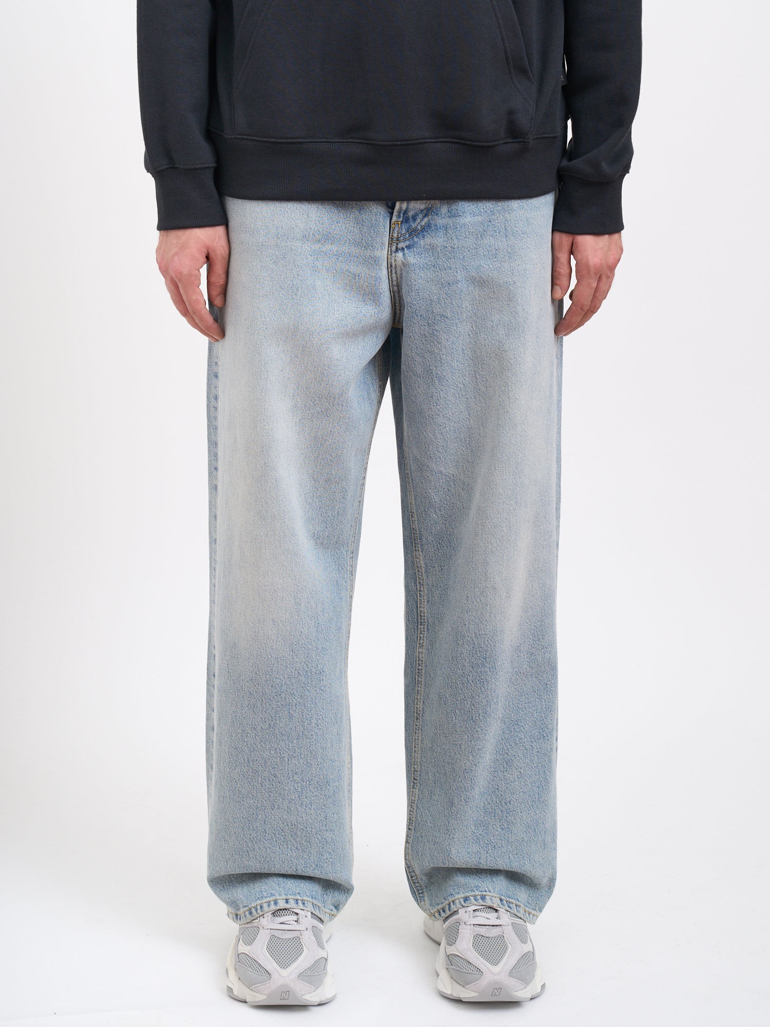 HAIKURE Authentic Wash Wide Leg Denim Pants - Size 32