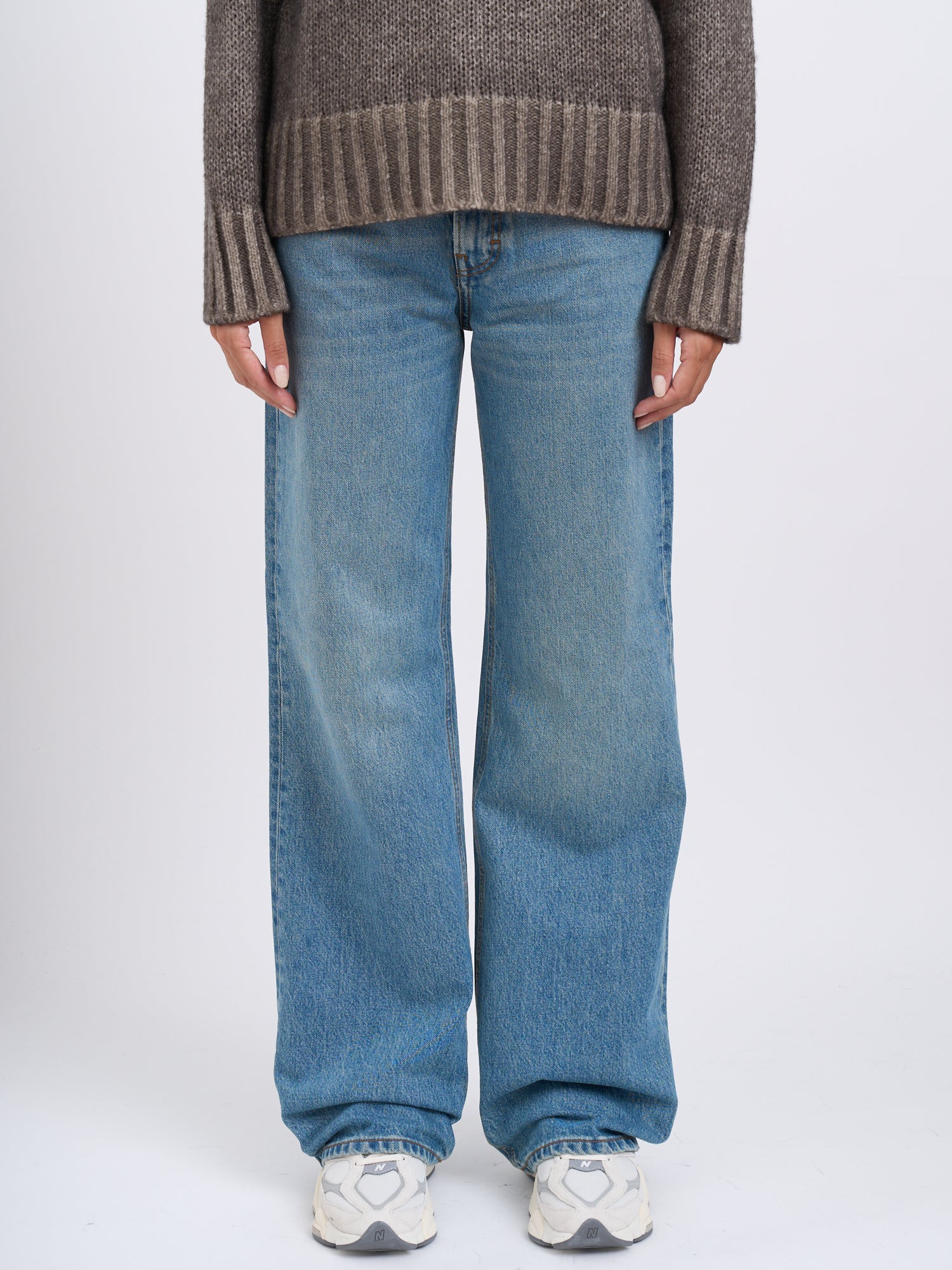 HAIKURE Wide Leg Lagoon Wash Pants - Size 25