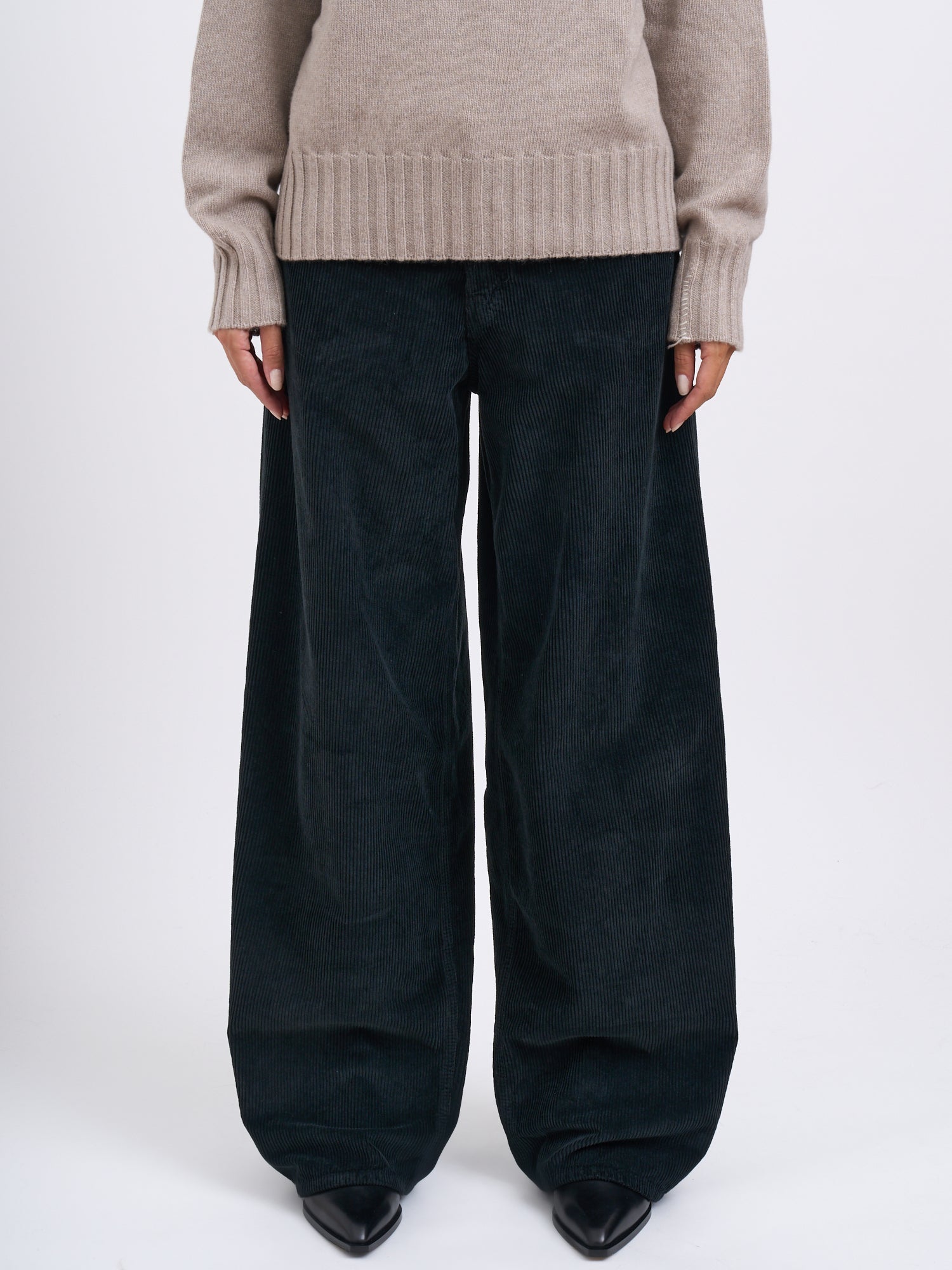 HAIKURE Wide Leg Velvet Cordura Trousers - Size 25