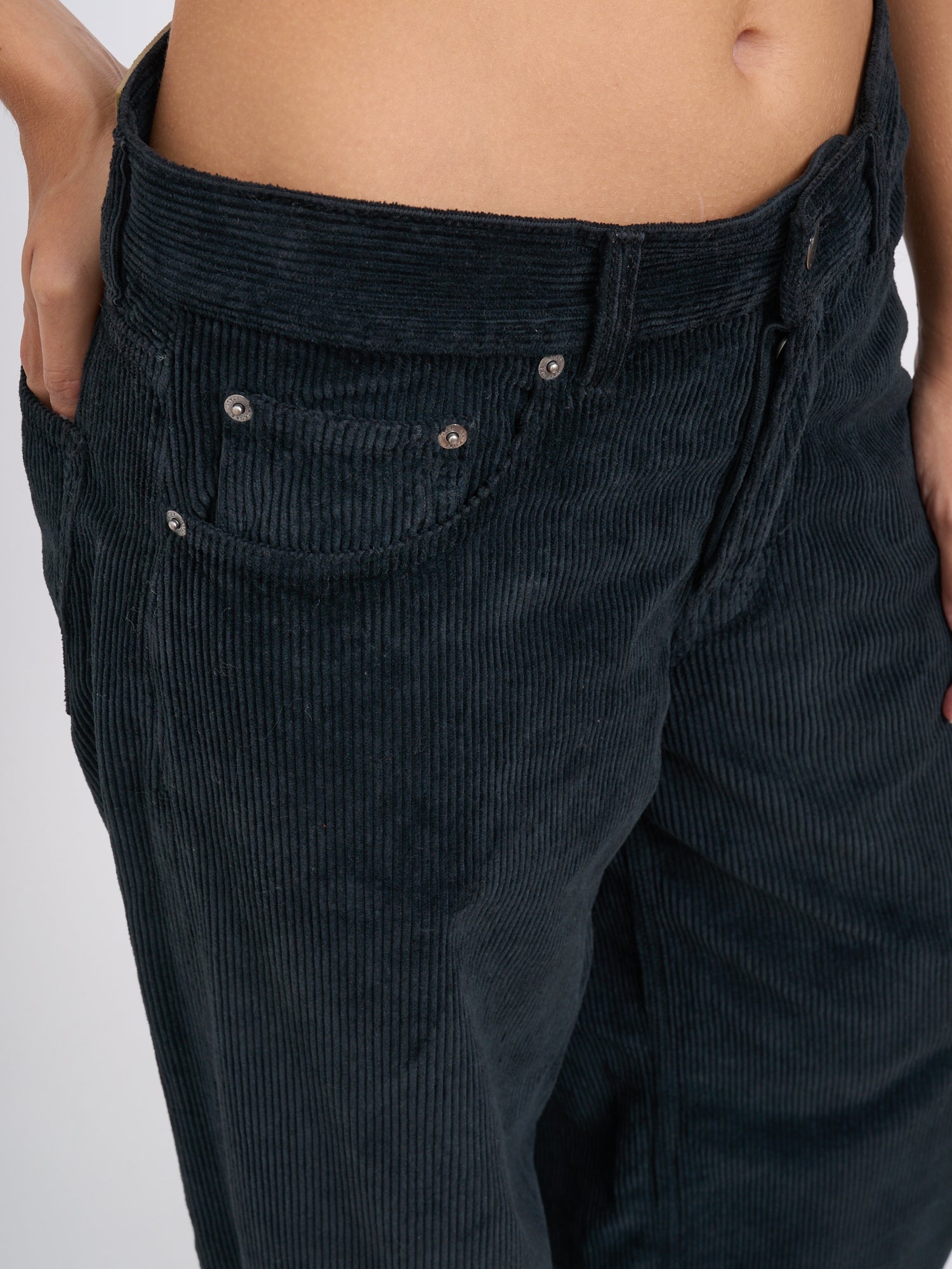 HAIKURE Wide Leg Velvet Cordura Trousers - Size 25