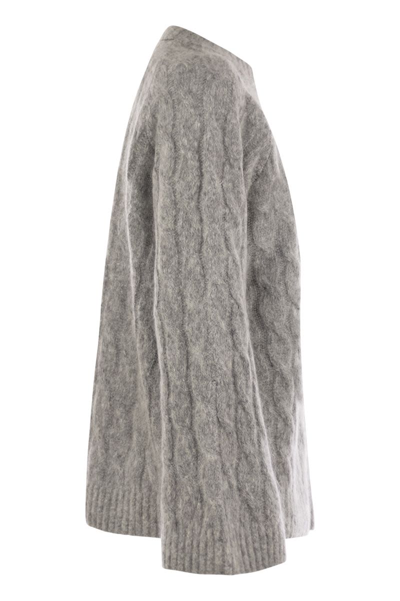 BRUNELLO CUCINELLI Luxury Wool and Mohair Sweater with Elegant Detail