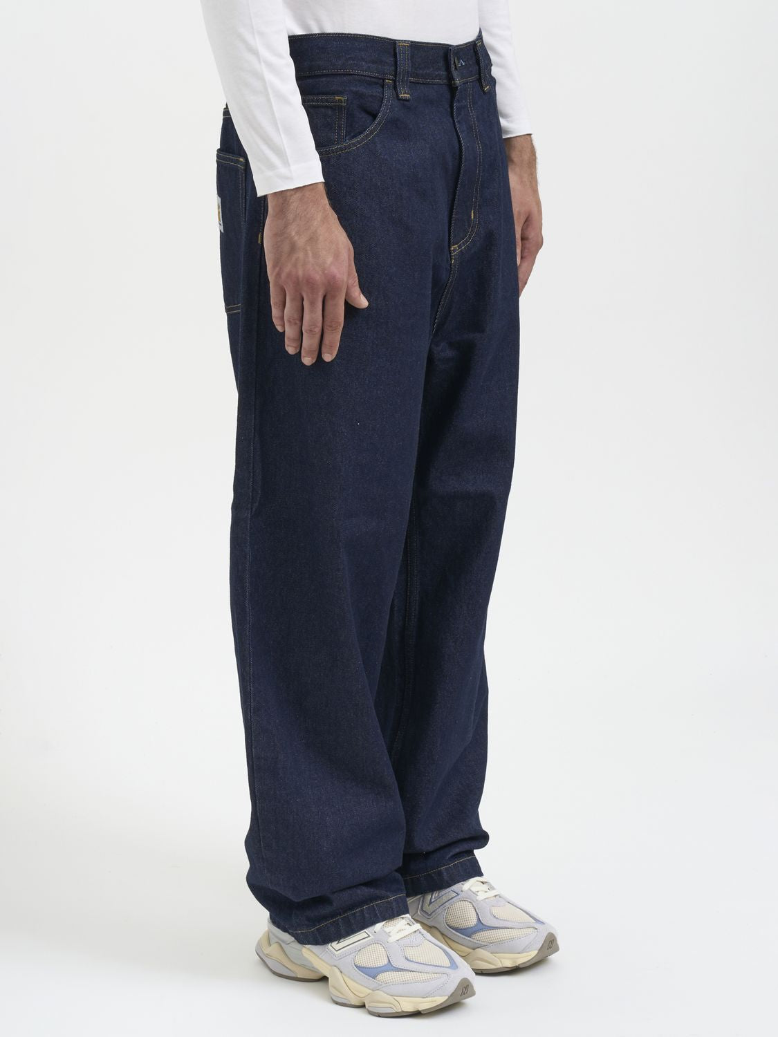 CARHARTT WIP Men's Loose Straight Fit Denim Brandon Trousers