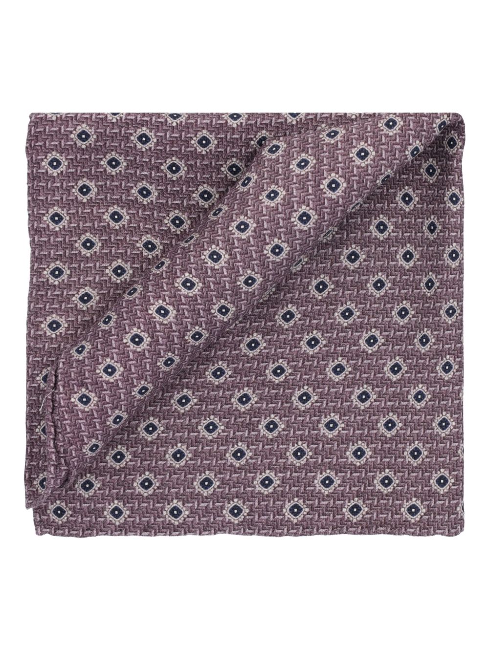BRUNELLO CUCINELLI Jacquard Silk Scarf with Geometric Motif for Men - FW25 Collection