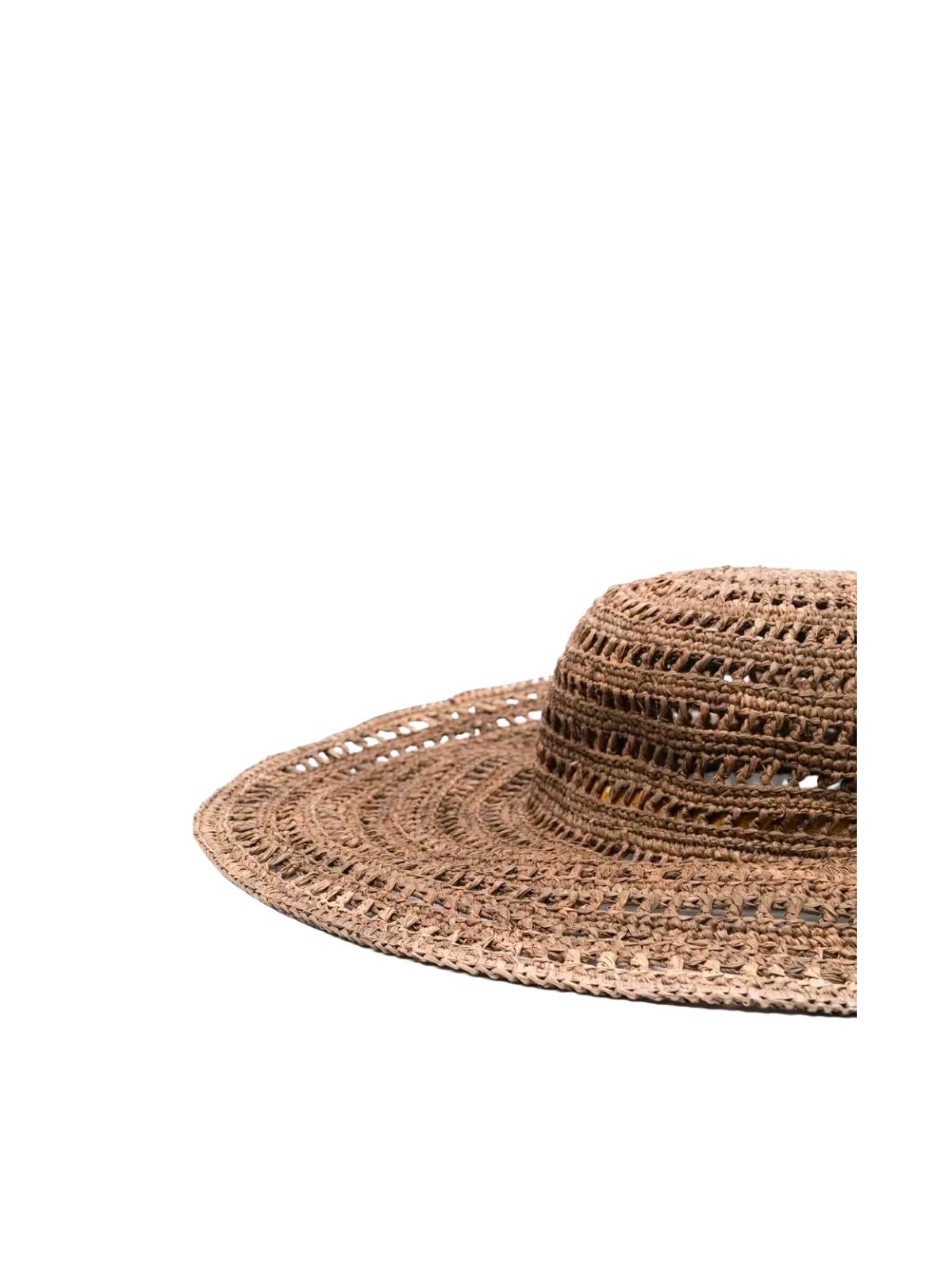 IBELIEV Large Drilled Raffia Hat for Women