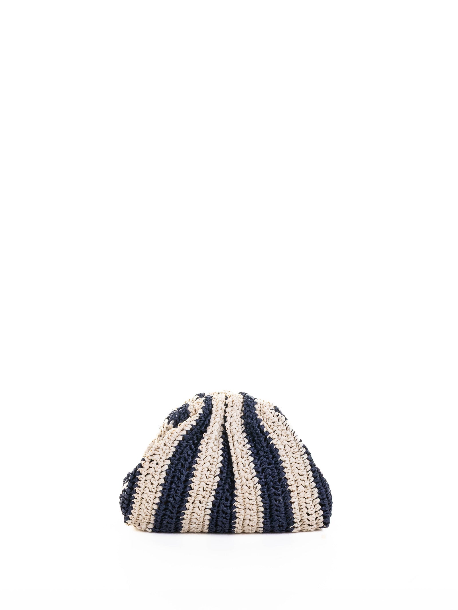 MARIA LA ROSA Two-Tone Crochet Mini Game Pochette