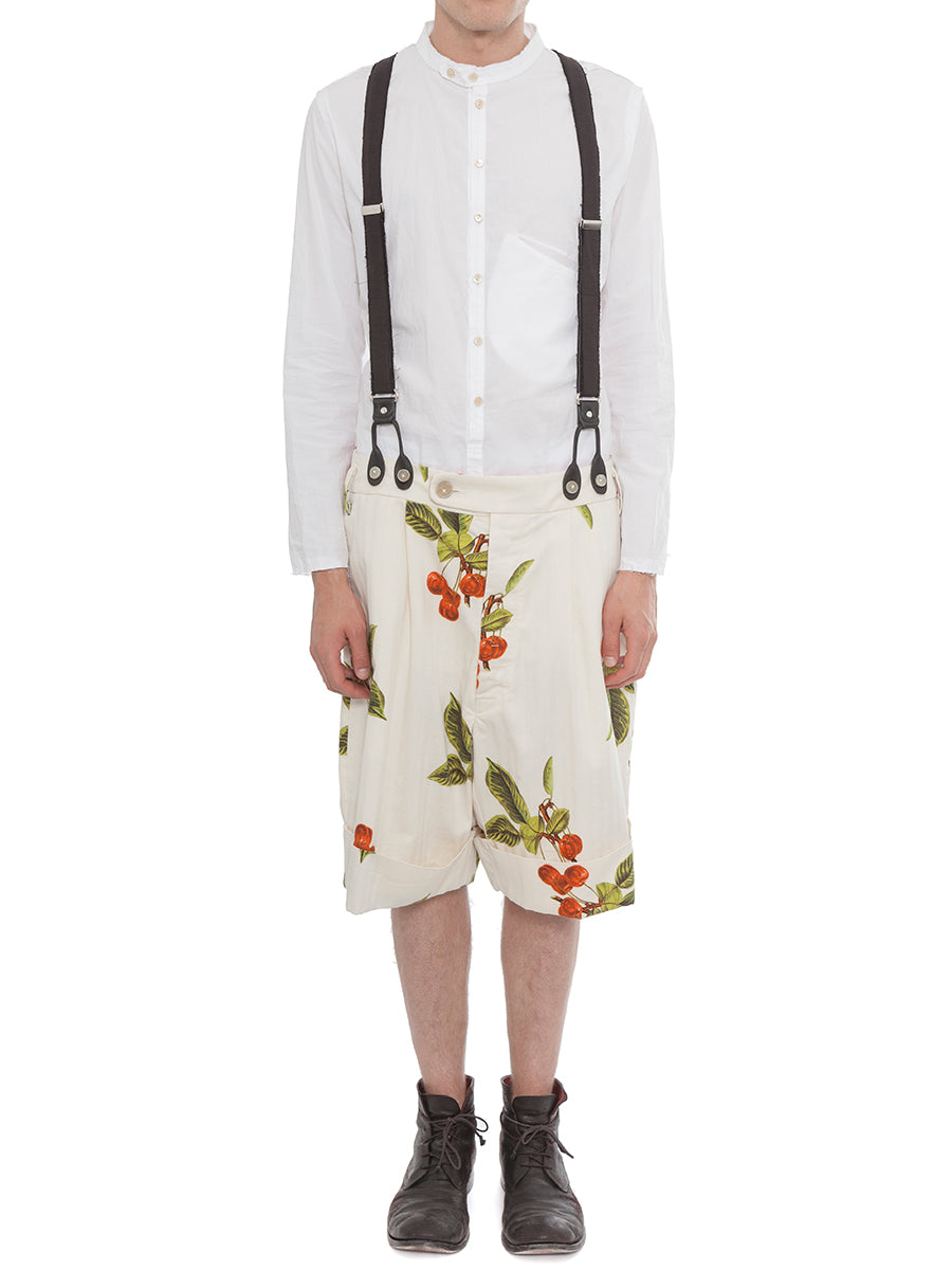 NOSTRASANTISSIMA Floral Print Mini Shorts for Men