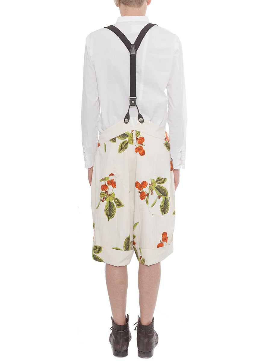 NOSTRASANTISSIMA Floral Print Mini Shorts for Men