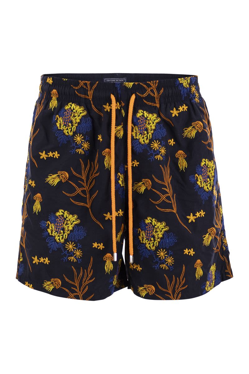 VILEBREQUIN Limited Edition Embroidered Mini Men's Swimming Shorts