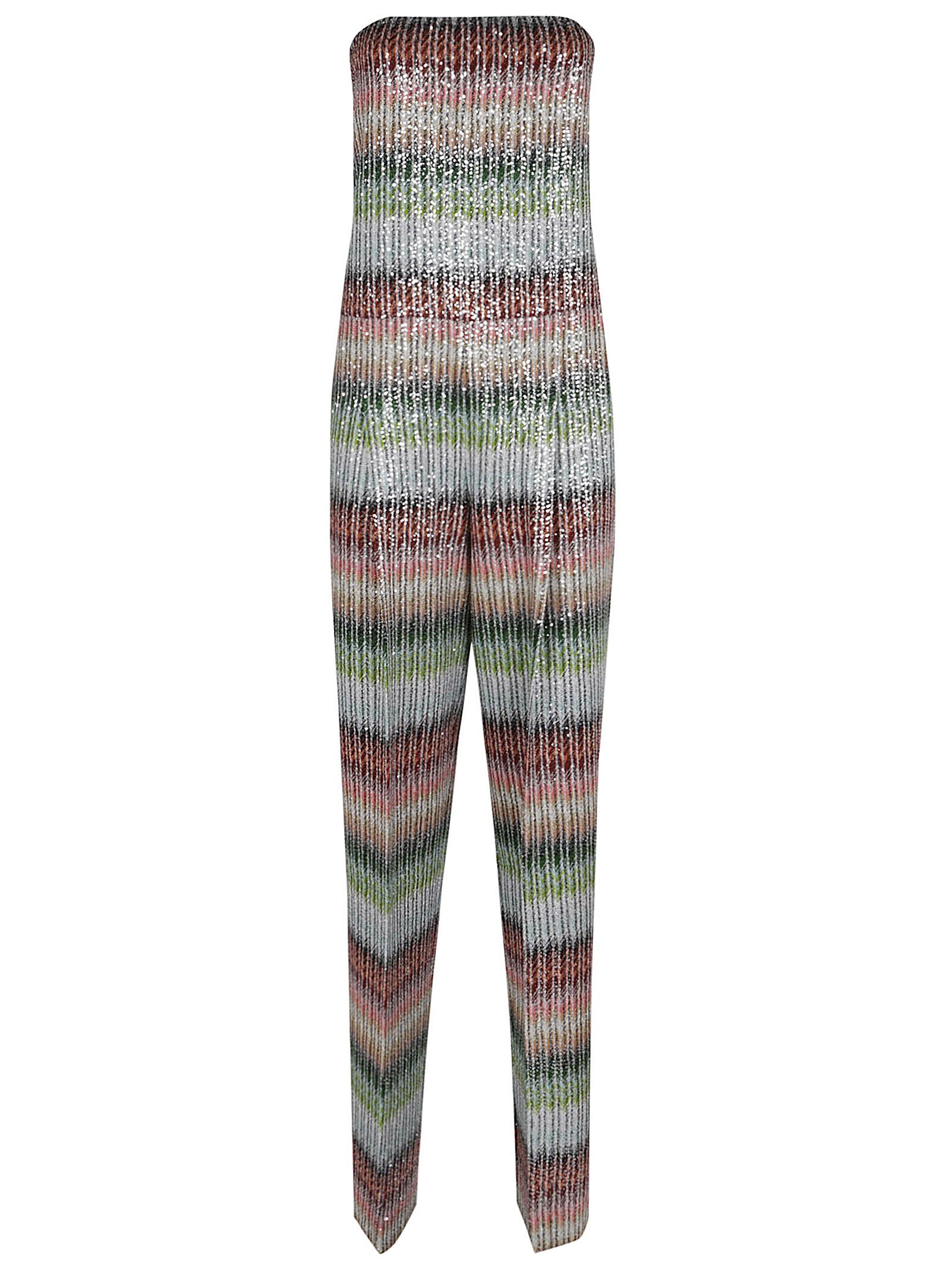 MISSONI Artisanal Mini Dress with Square Neckline and Pockets