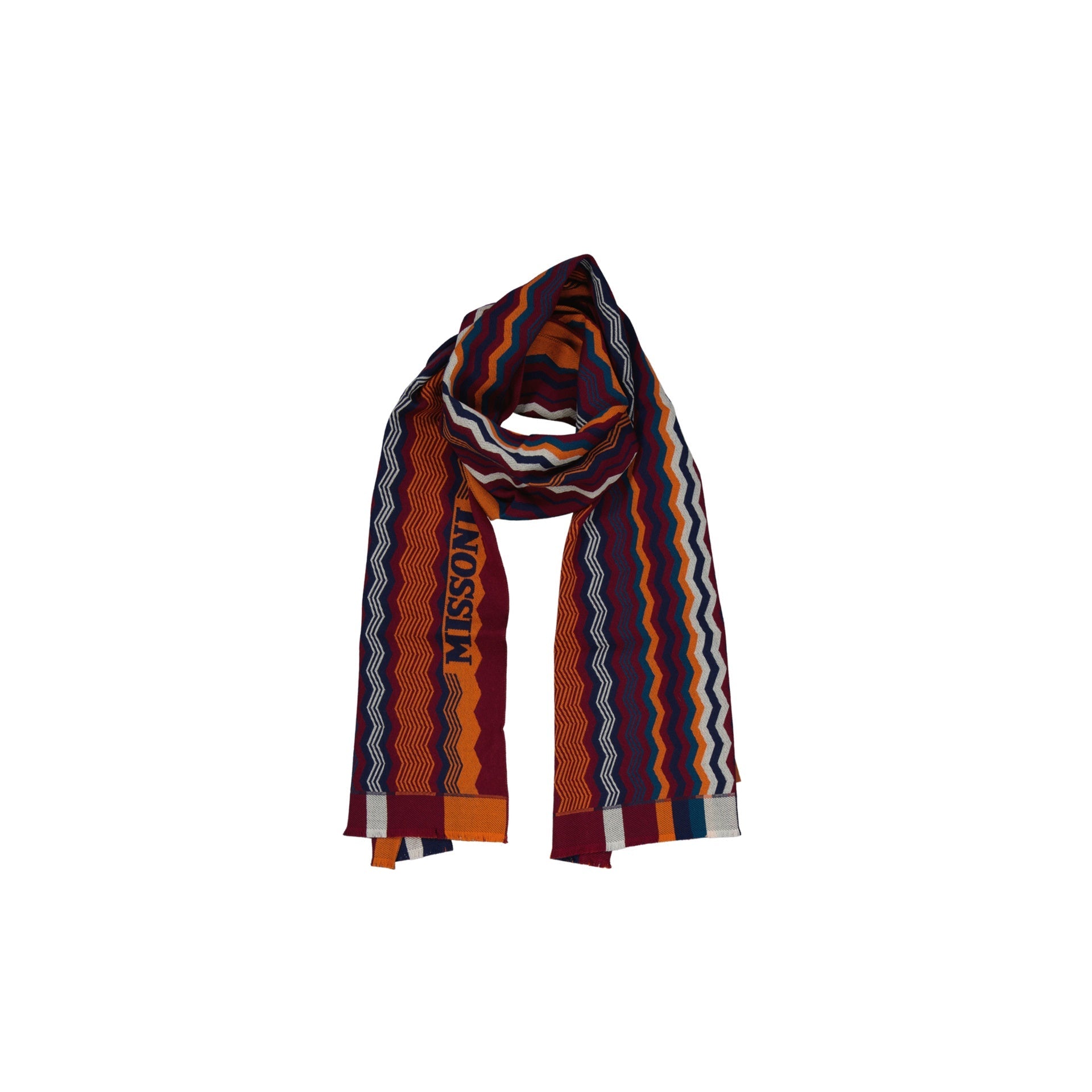 MISSONI Chic Fringe Wool Scarf - 40 x 180 cm