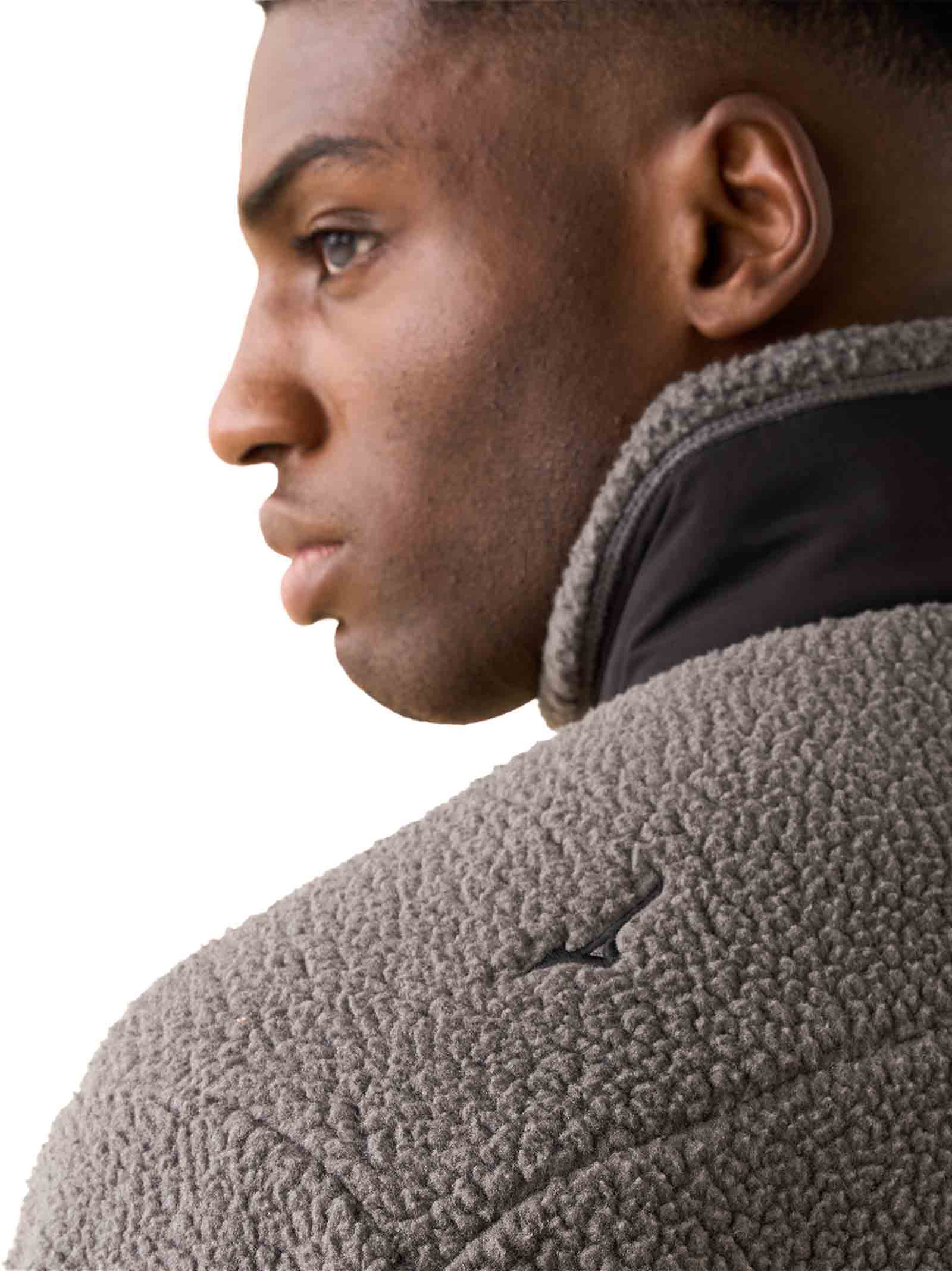 MIZUNO Men's Fleece Jacket with Nylon Details