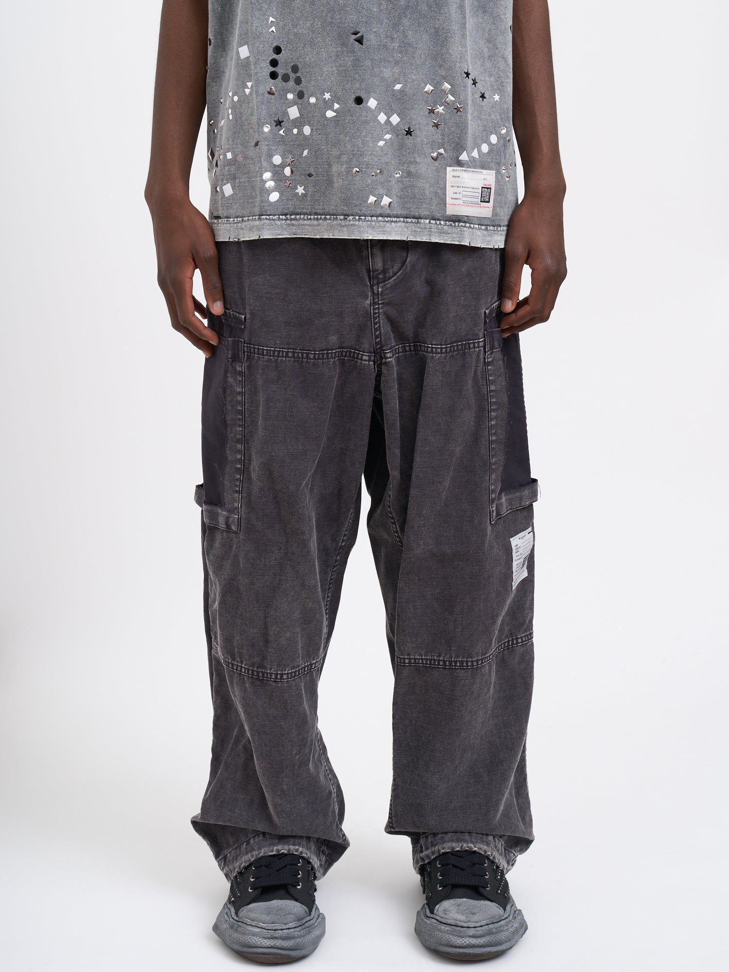 MAISON MIHARA YASUHIRO	 Wide Leg Cargo Pants - Size 48