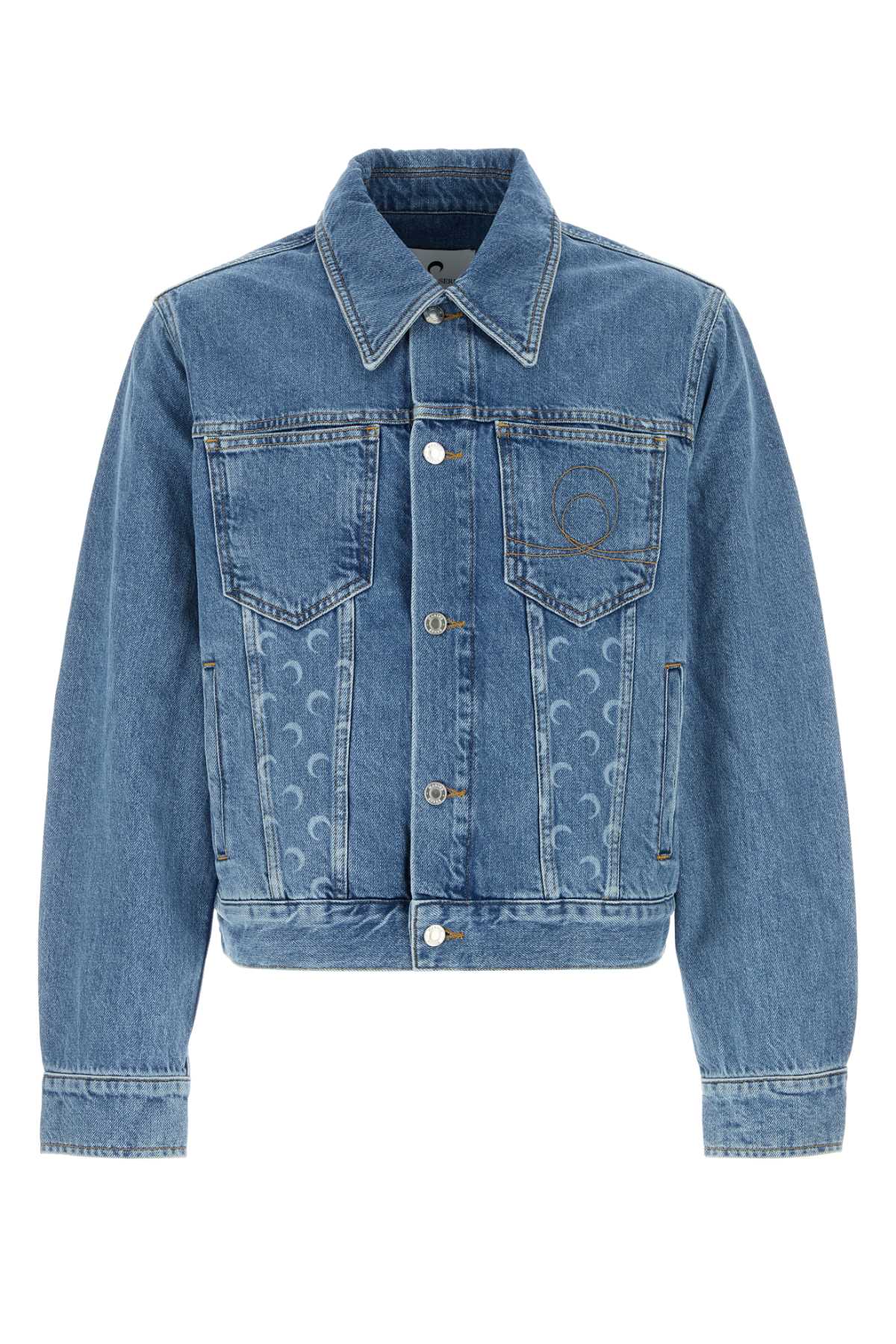 MARINE SERRE Moon Laser Denim Jacket for Men - FW25