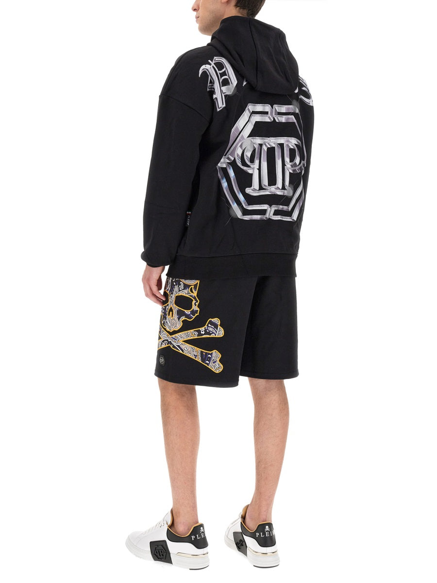 PHILIPP PLEIN Oversized Fit Hoodie - Size L