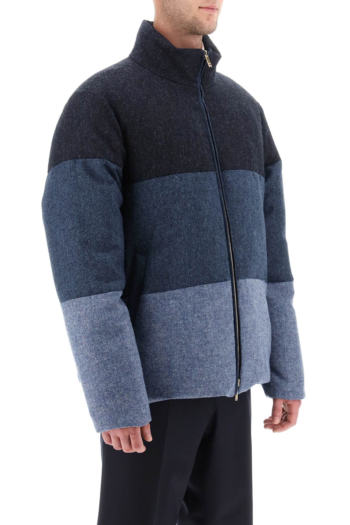 THOM BROWNE Men's Reversible Wool Down Jacket