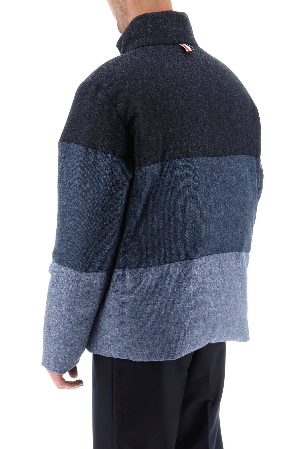THOM BROWNE Men's Reversible Wool Down Jacket