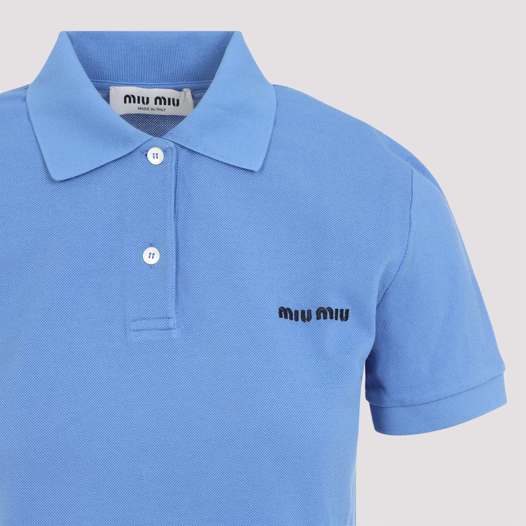 MIU MIU Piquet Polo Shirt for Women