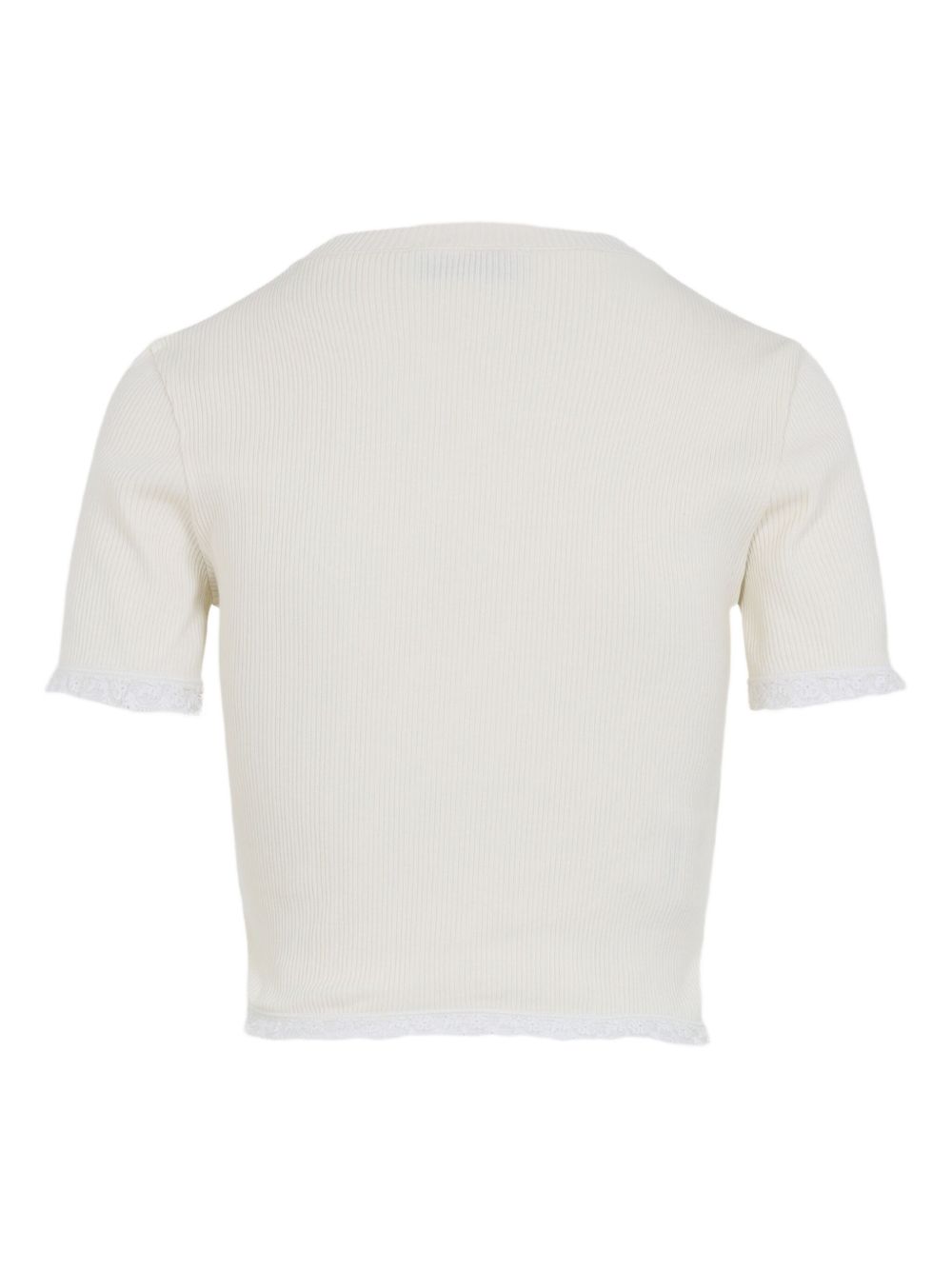 MIU MIU Natural Mini Top with Vivid Embroidered Channel