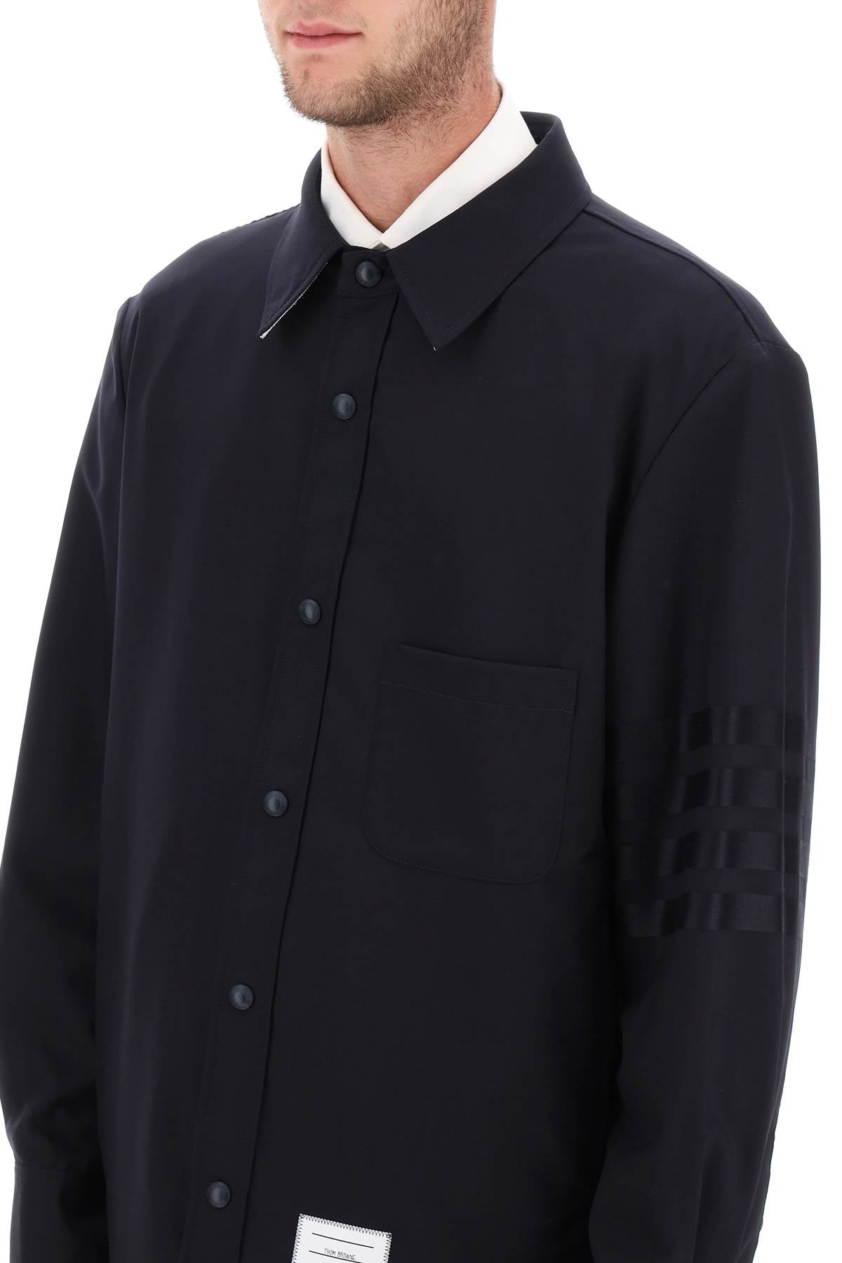 THOM BROWNE Wool Shirt for Men - FW23 Collection