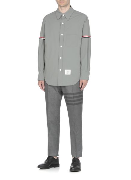 THOM BROWNE Classic Cotton Buttoned Shirt for Men