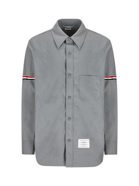 THOM BROWNE Classic Cotton Buttoned Shirt for Men