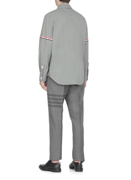 THOM BROWNE Classic Cotton Buttoned Shirt for Men