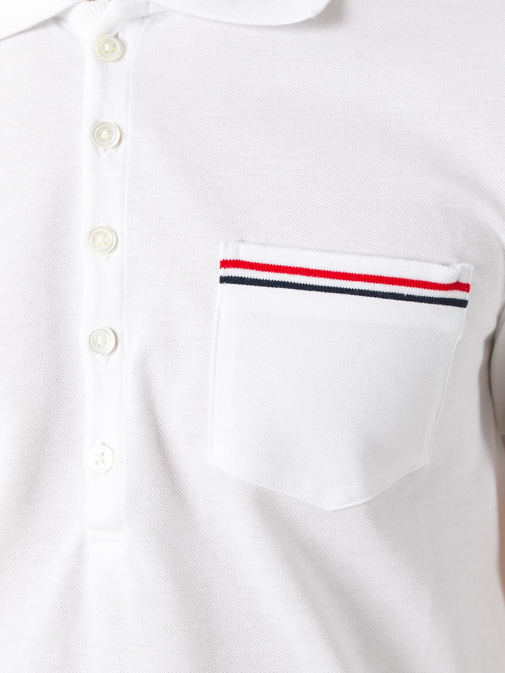 THOM BROWNE RWB Cotton Polo Shirt for Men