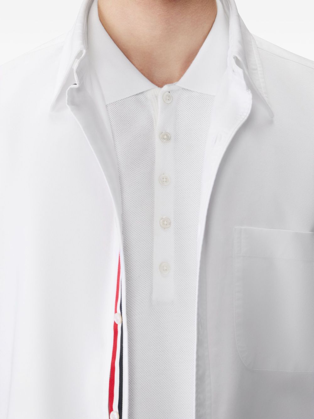 THOM BROWNE Men's Classic Cotton Polo Shirt