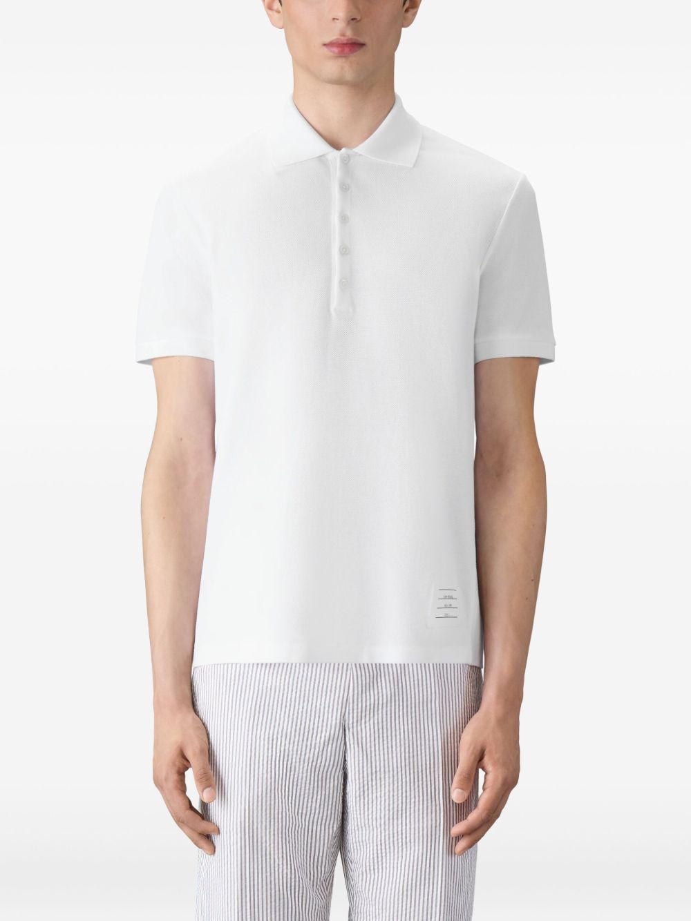 THOM BROWNE Men's Classic Cotton Polo Shirt