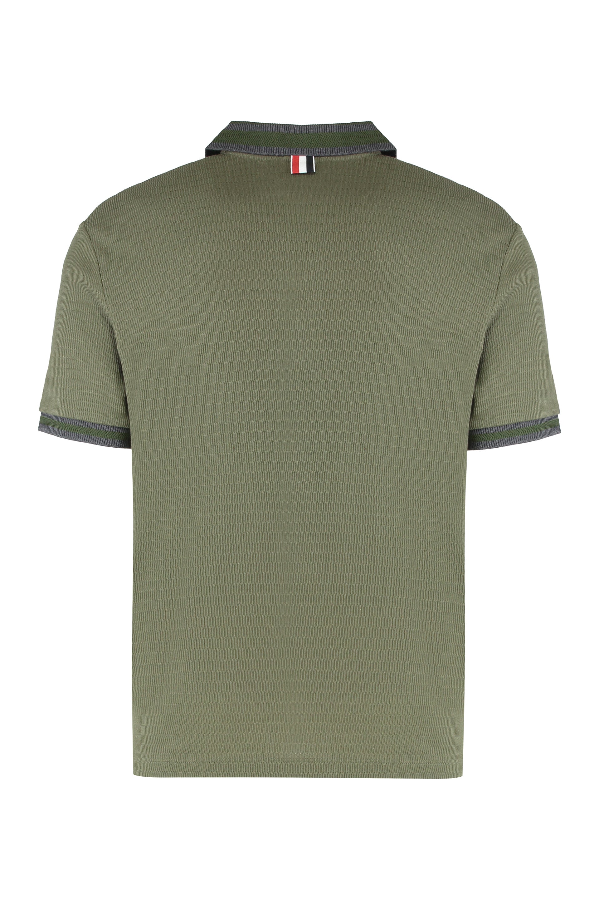 Thom Browne Cotton Knit Polo - Short Sleeve