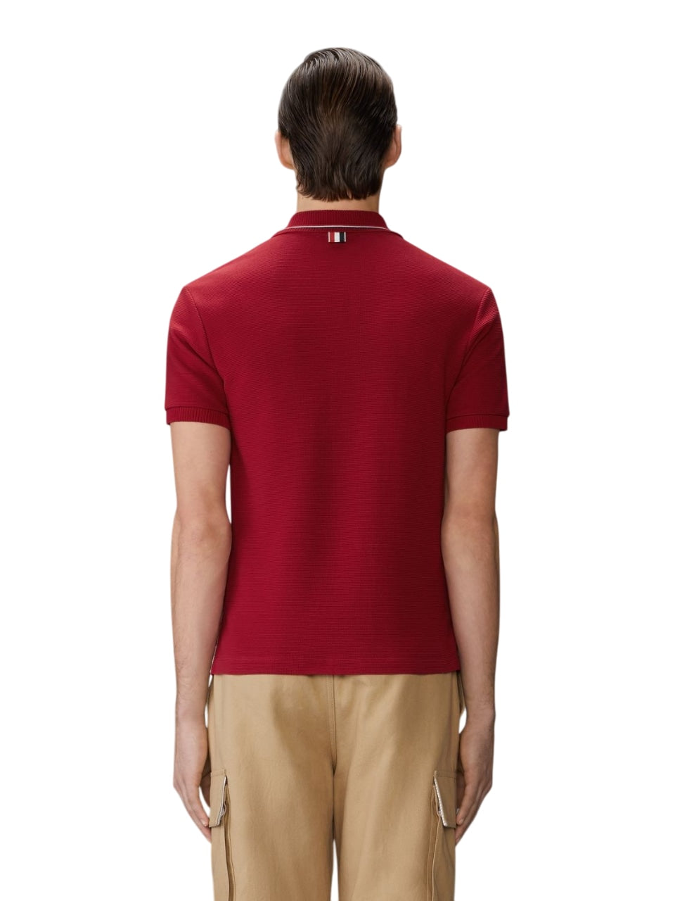 THOM BROWNE Signature Stripe Polo Shirt for Men