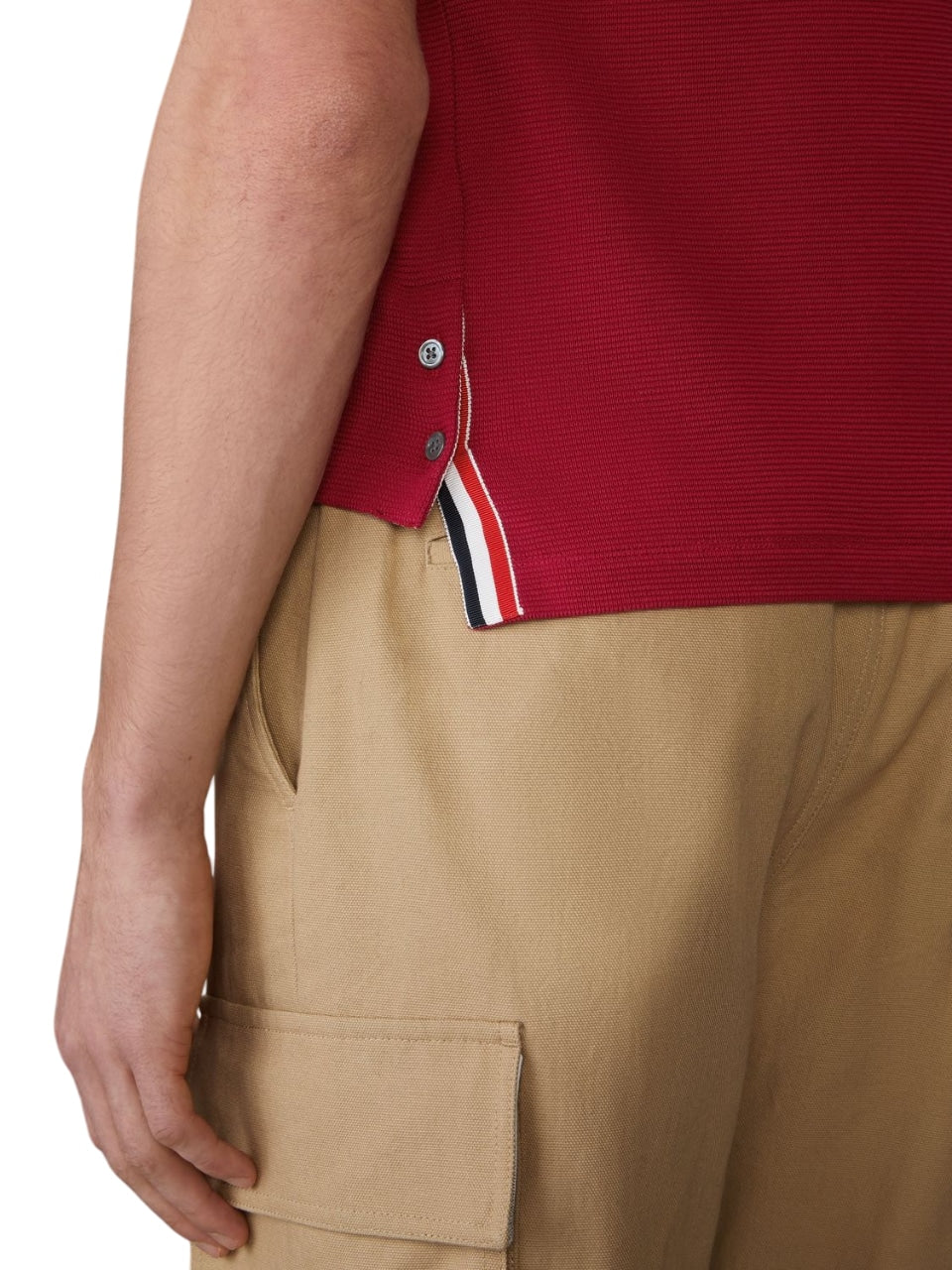 THOM BROWNE Signature Stripe Polo Shirt for Men