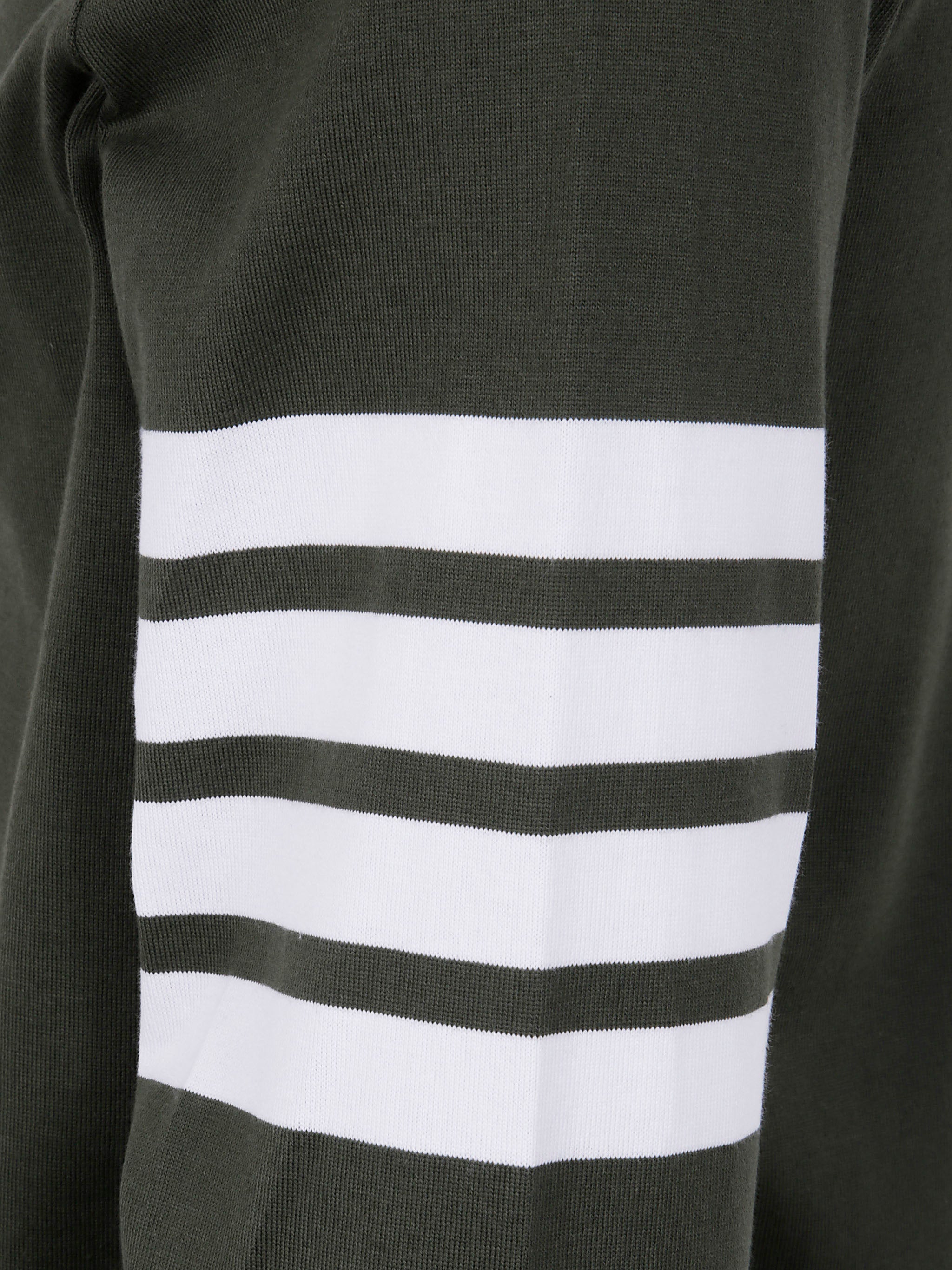 THOM BROWNE Classic Fit Long Sleeve Rugby T-Shirt with Eng 4 Bar