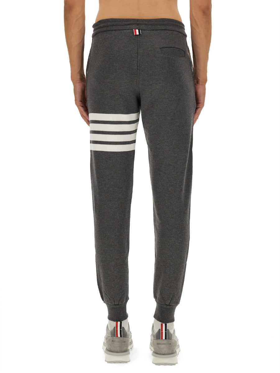 THOM BROWNE Classic Cotton Fleece Pants - Size 2
