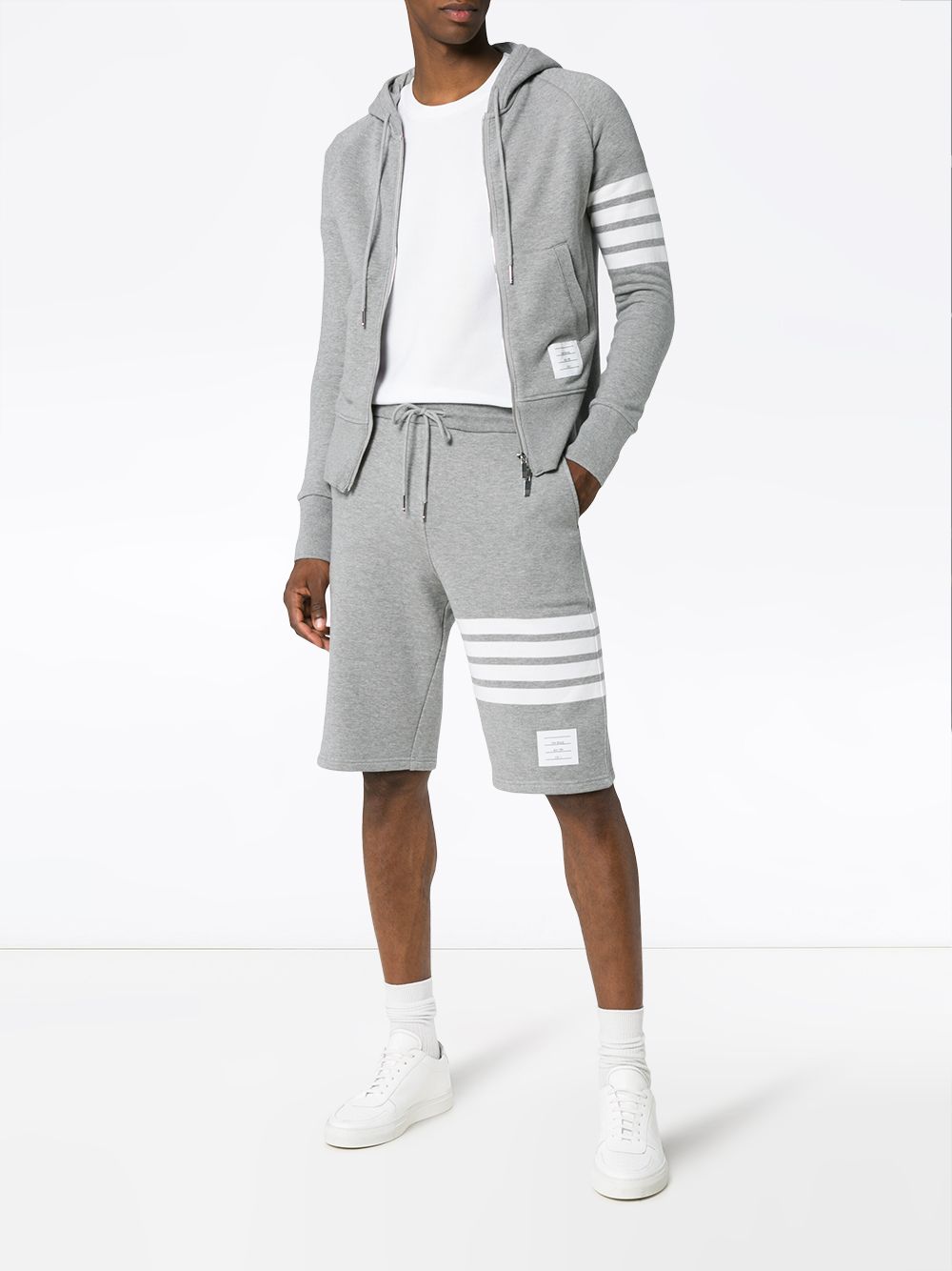 THOM BROWNE 4-Bar Cotton Sweatpants