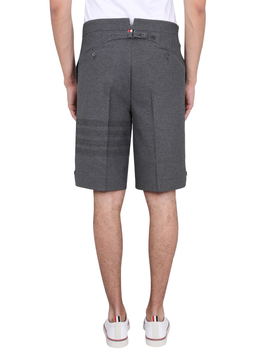 THOM BROWNE Men's Mini Bermuda 4-Bar Pants