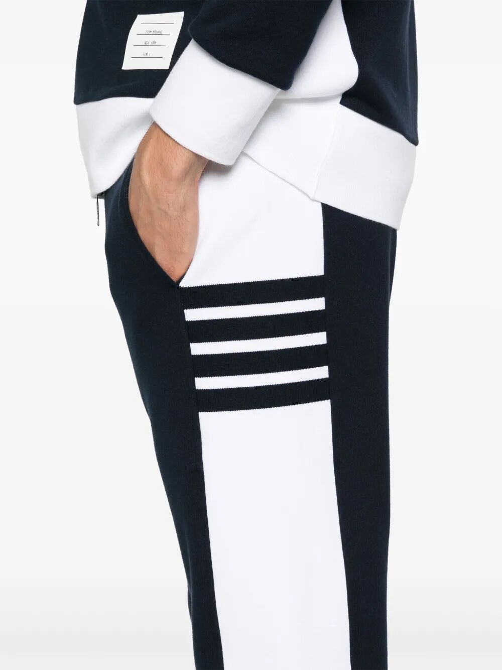 THOM BROWNE Engineered 4 Bar Solid Classic Loopback Sweatpants