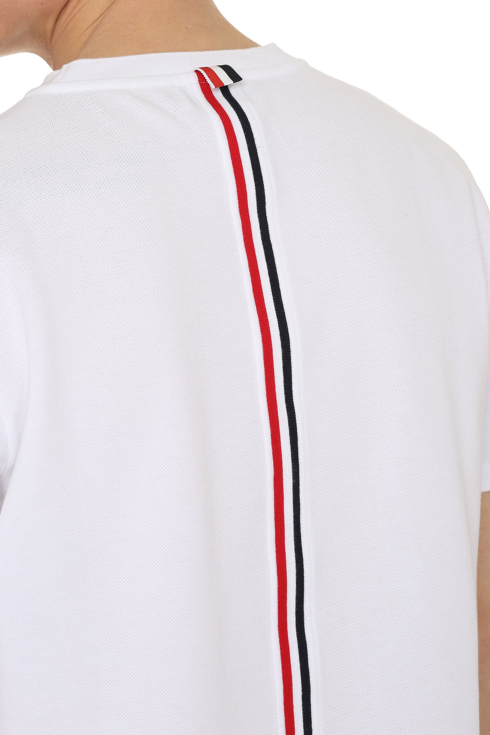THOM BROWNE RWB Stripe Piqué Mini T-Shirt for Men
