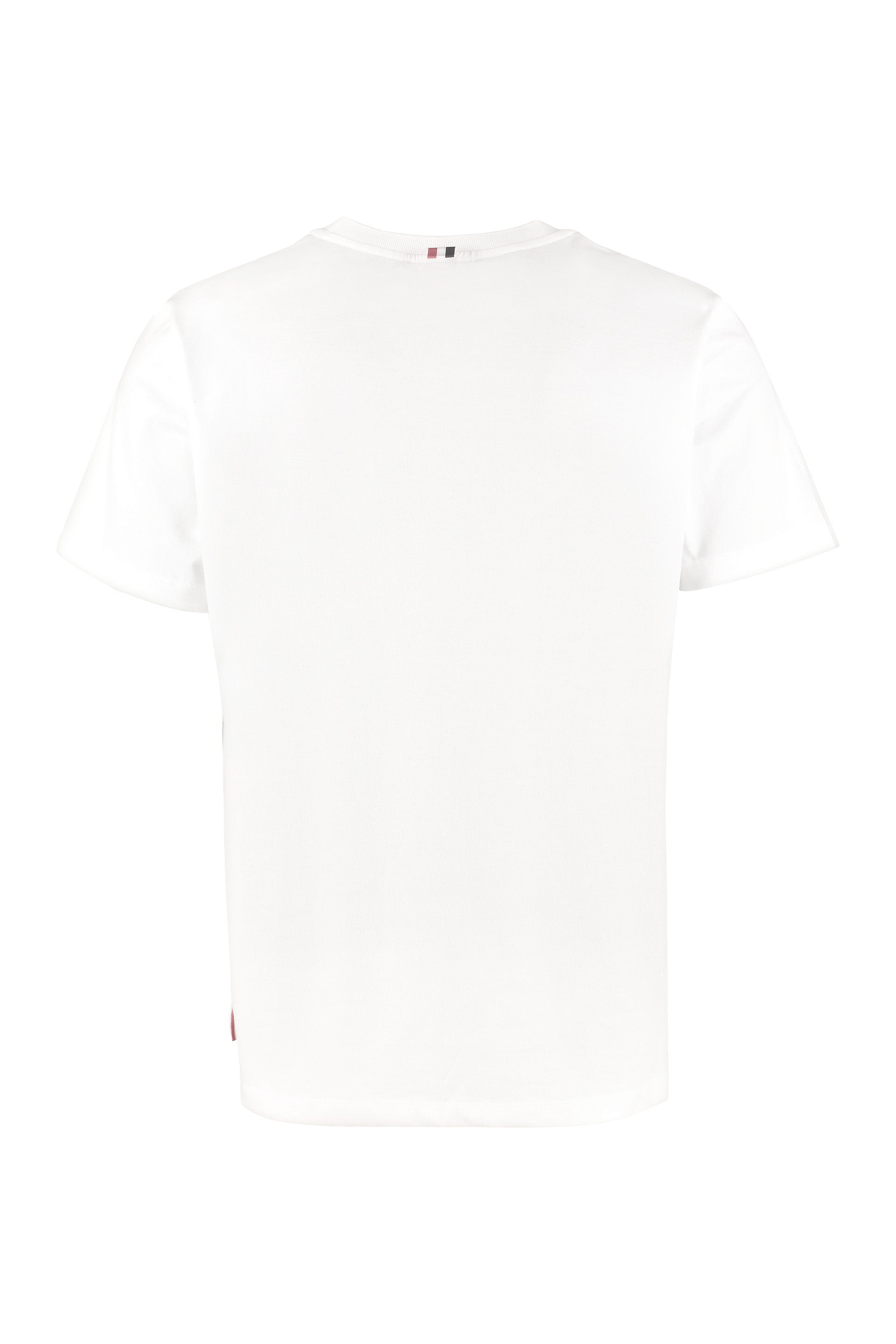 THOM BROWNE Side Slit Relaxed Short Sleeve Tee