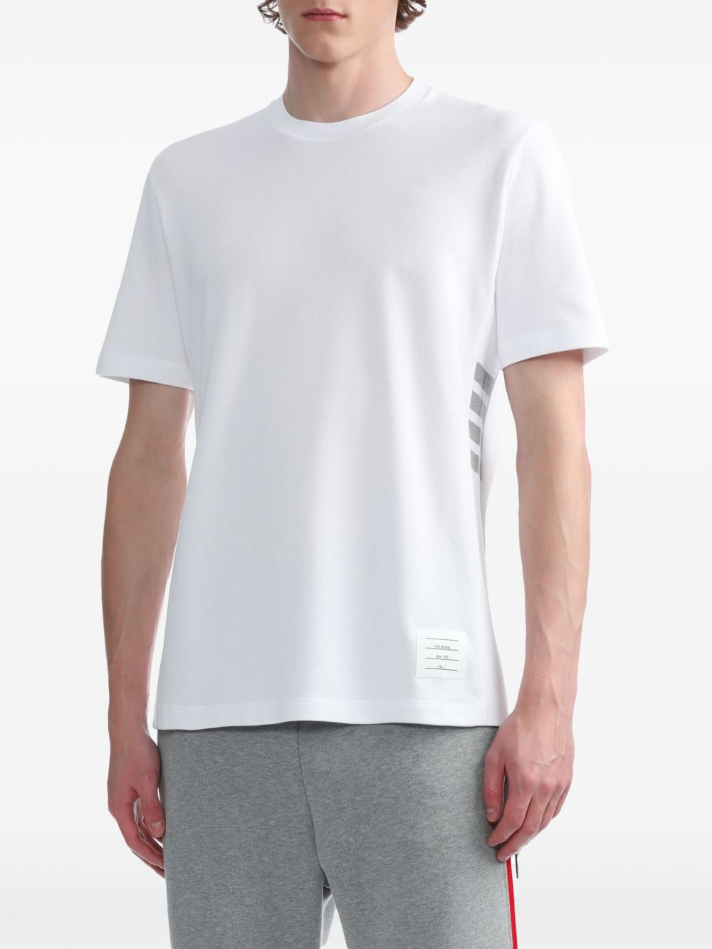 THOM BROWNE Classic Piqué 4-Bar T-Shirt for Men