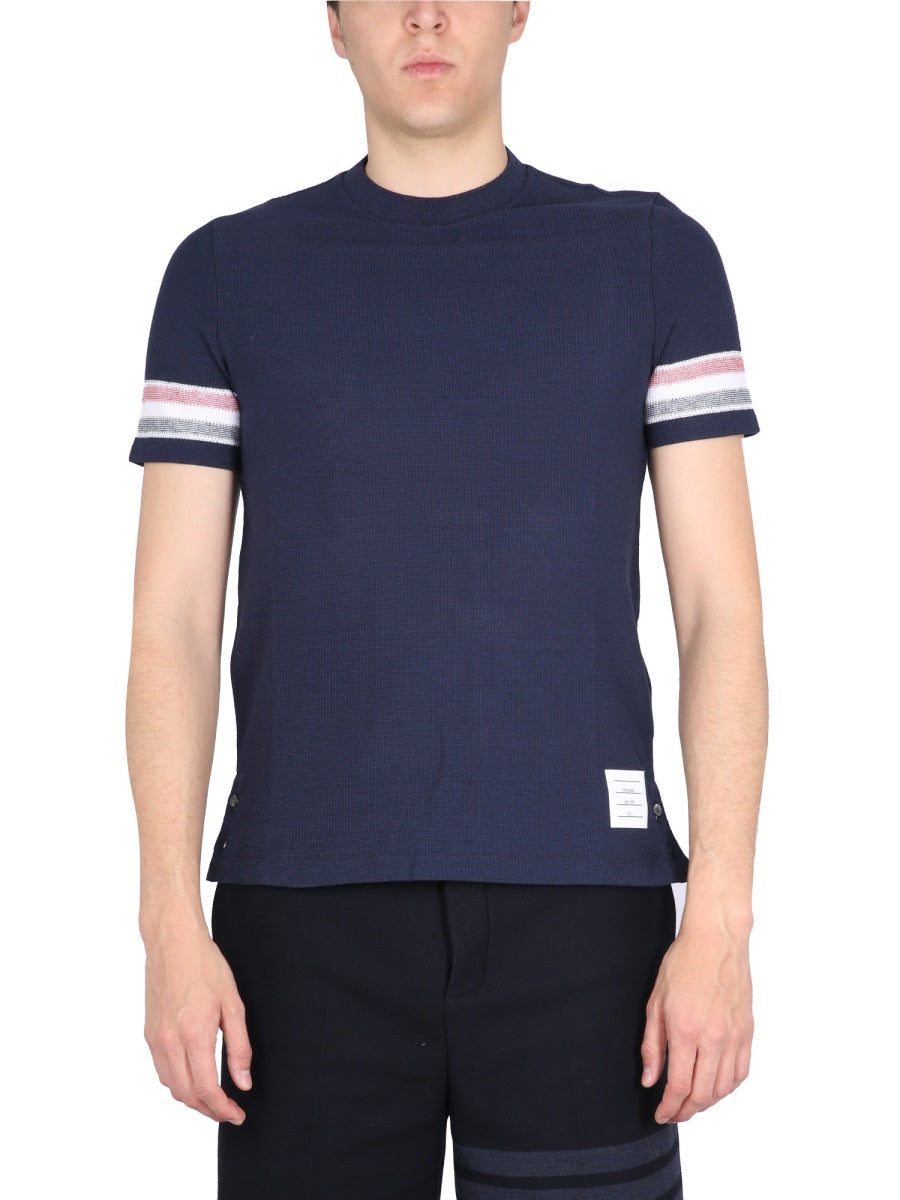 THOM BROWNE Contrast Striped Crewneck T-Shirt - SS23