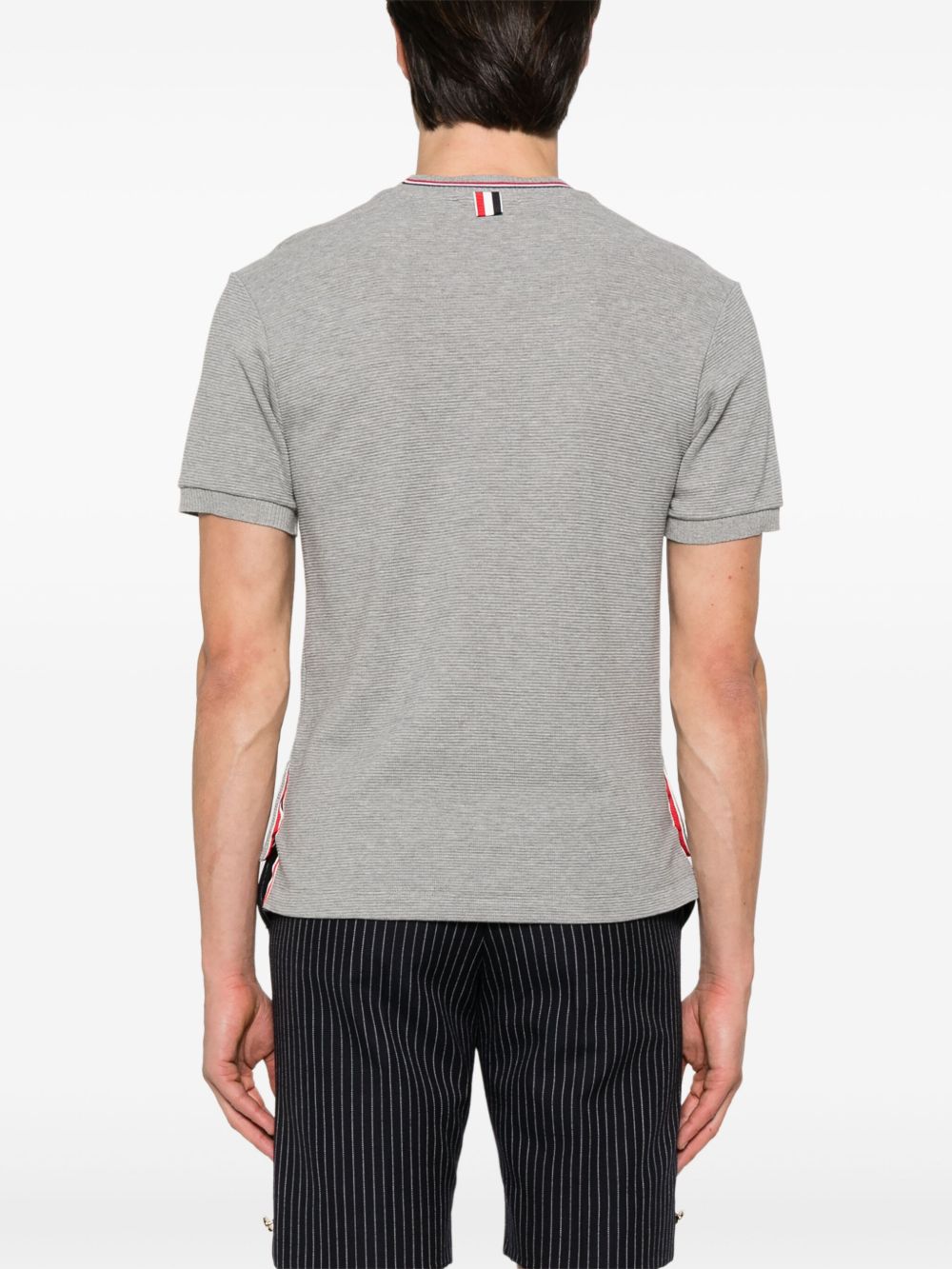 THOM BROWNE Stylish Button-Up Cotton T-Shirt for Men