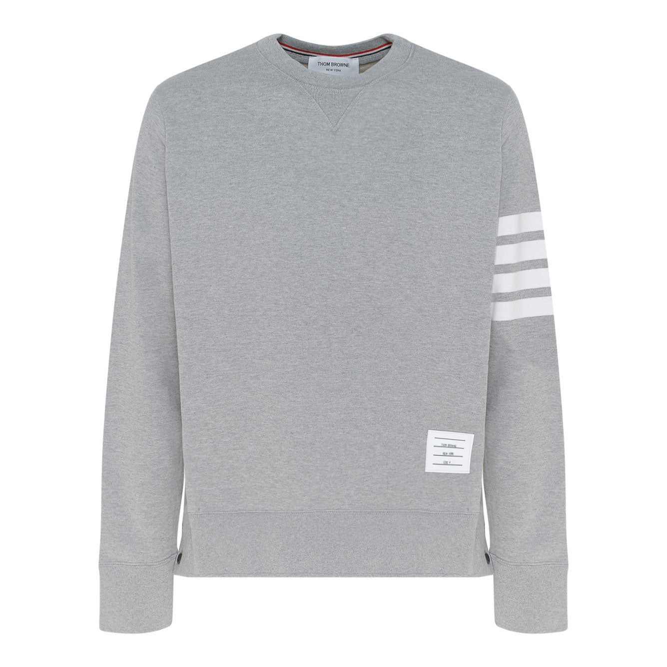 THOM BROWNE Classic Loopback Sweatshirt with Engineered 4 Bar
