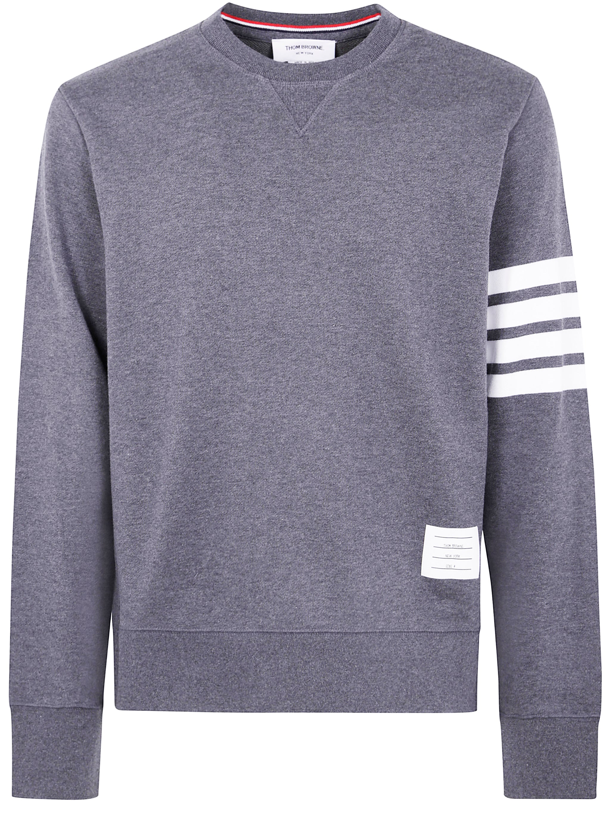 THOM BROWNE Classic Sweatshirt with Engineered 4 Bar - Men’s FW25 Collection